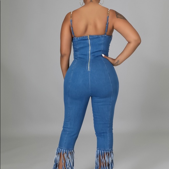 Denim Jumpsuit - Picture 2 of 4